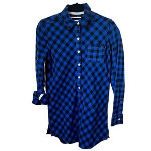 Aerie Flannel Tunic, 100% cotton shirt, plaid